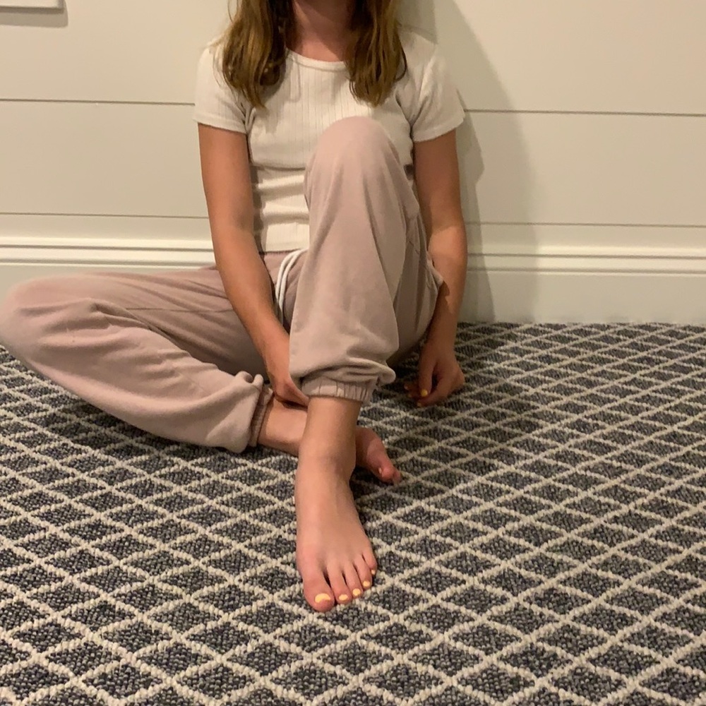 Pink sweatpants from Old Navy